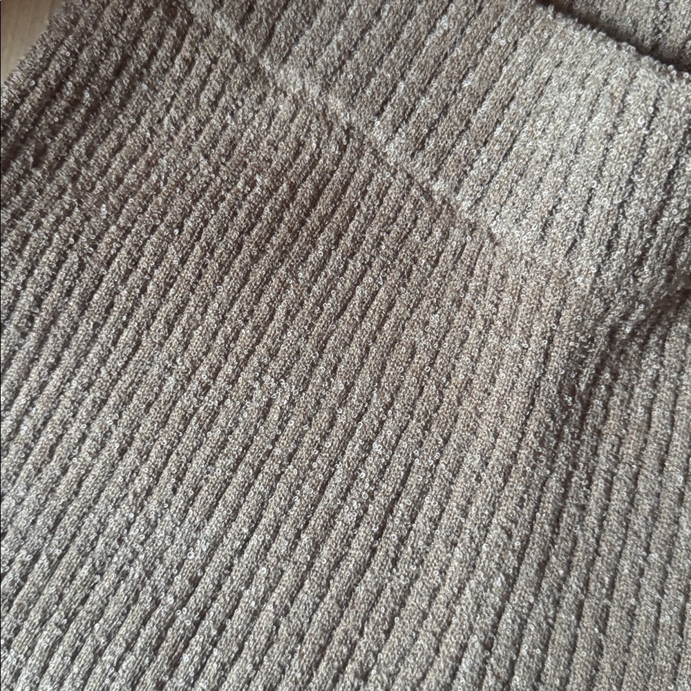Lovers + Friends Tan Wide Leg Knit Pants - Picture 3 of 4